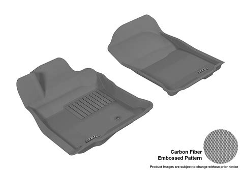 3D MAXpider L1TY12811501 Floor Mat Set; Gray; Carbon Fiber Texture ...