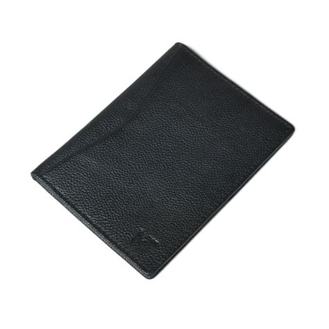 Front Pocket Black Passport Holder — MaheTri