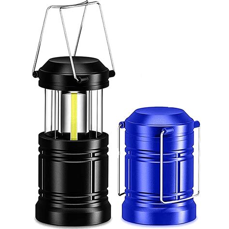 2-Pack Camper LED Camping Lantern Lights Collapsible 500lm | COB ...