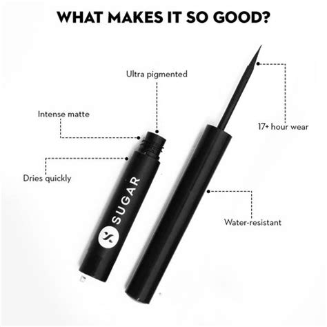 Matte Eyeliner Black Swan Liquid | SUGAR Cosmetics