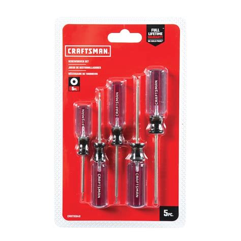 CRAFTSMAN 5-Piece Variety Pack Screwdriver Set CMHT65049 at Lowes.com