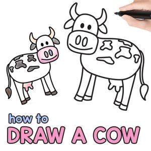 Cow Drawing Tutorial 的图像结果