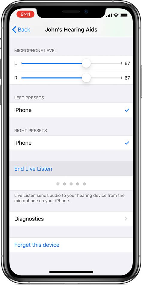 Use Live Listen with Made for iPhone hearing aids - Apple Support (IN)