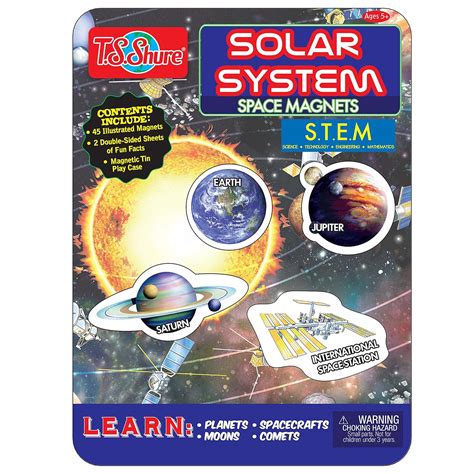 Buy T.S. Shure T.S. Shure Solar System Space Magnets Tin Stem Activity ...
