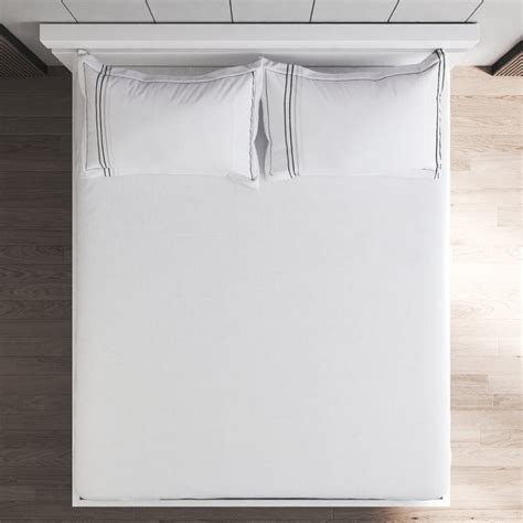 Buy Opulence Pique Cotton 300TC 3Pcs King Fitted Bedsheet Set from Home ...