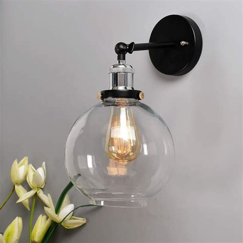Homesake ® Edison Industrial Glass Wall Lamp, Antique Vintage ...
