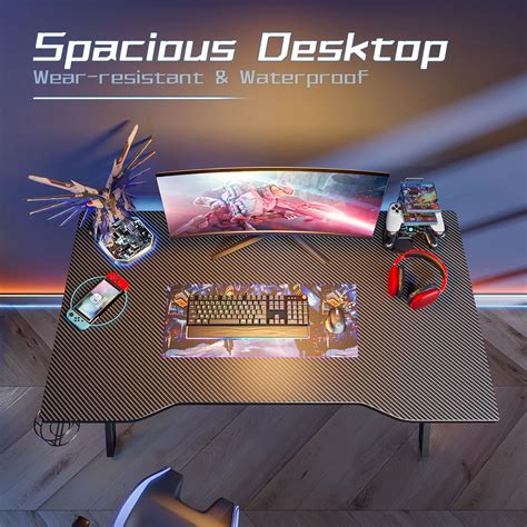 Buy FLEDEX Gaming Desk 48 inch, Gamer Desk Office PC Computer Desk ...