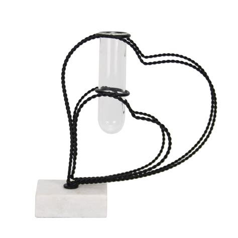 Gleaming Black Heart Bud Vase Planter – Maison Modern