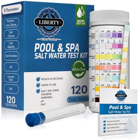 Salt Water Test Strips (120 Strips) - 8-in-1 Tests for Saltwater ...