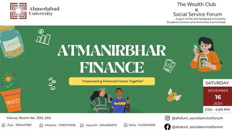 Atmanirbhar Finance | Wealth Club and Social Service Forum