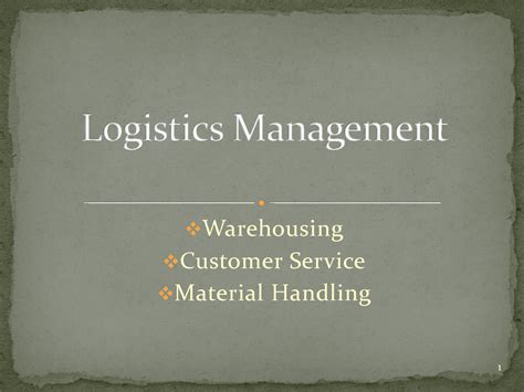 Image result for Logistics Lectures