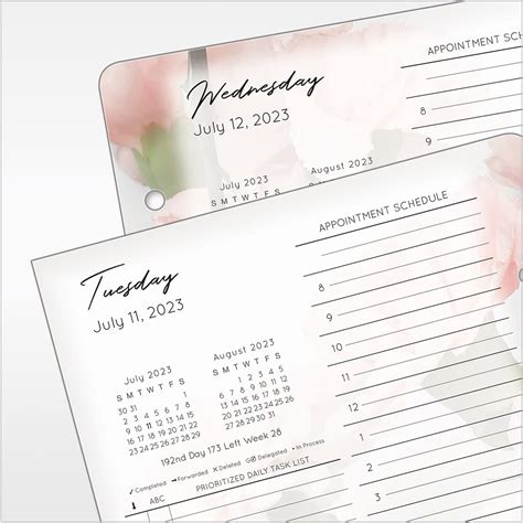Buy FranklinCovey - Classic Blooms One Page Per Day Ring-bound Planner ...