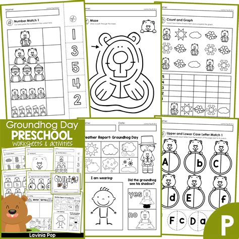 Groundhog Day Preschool Worksheets and Activities No Prep - Worksheets ...
