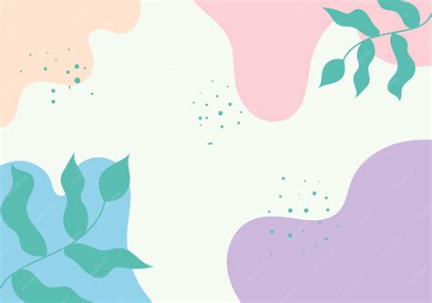 Premium Vector | Aesthetic colorful hand drawn background template