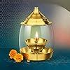 Buy Treo by Milton Arpan Decorative Brass Diya for Puja with Curved ...
