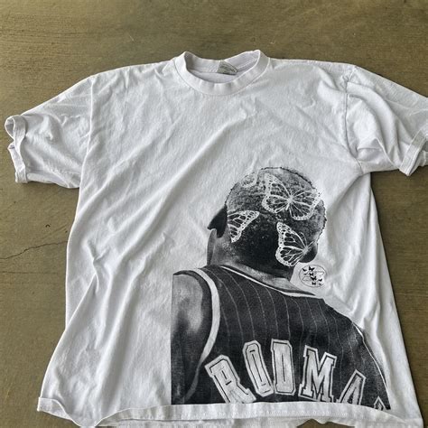 vintage dennis rodman shirt. size xl. has a small... - Depop