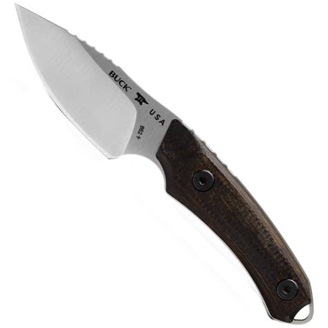 Buck 662 Dymalux Alpha Scout Pro Fixed Blade Knife, Satin Drop Point | BladeOps