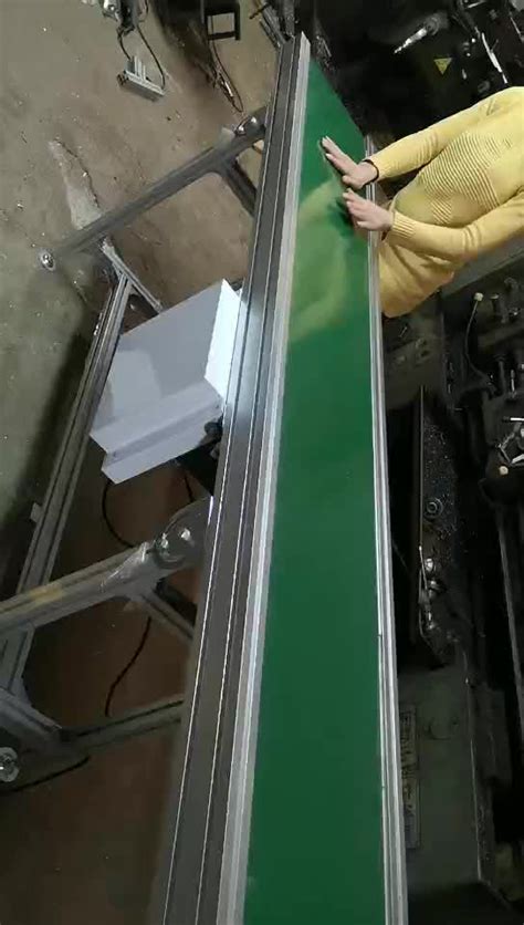 定制自动化流水线 传送带小型 绿色白色 网带PVC皮带输送机-阿里巴巴