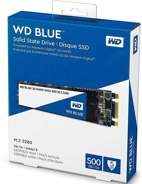 Western Digital WD Blue 500GB M.2 SATA 3D Internal SSD - tpstech.in