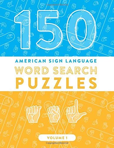 Buy 150 American Sign Language Word Search Puzzles: ASL Fingerspelling ...