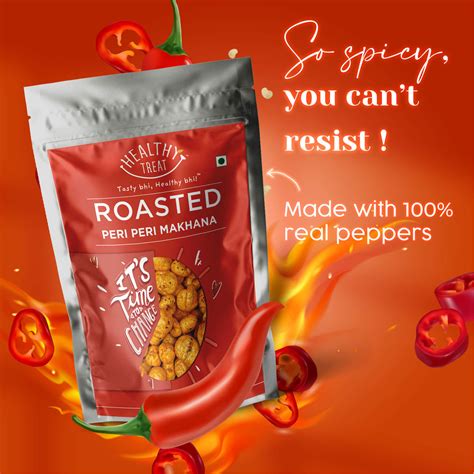 Try 100% Roasted Makhana Peri Peri by Healthy Treat - HEALTHY TREAT