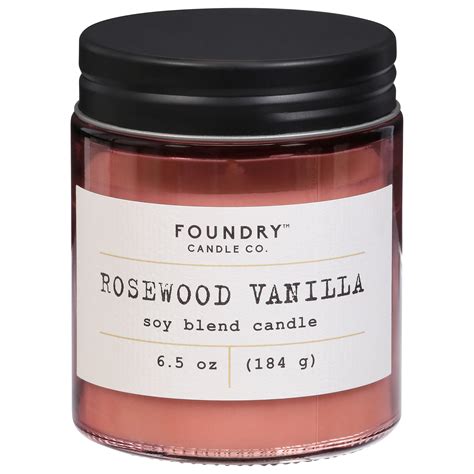 Foundry Candle Co. Rosewood Vanilla Scented Soy Candle - Shop Candles ...
