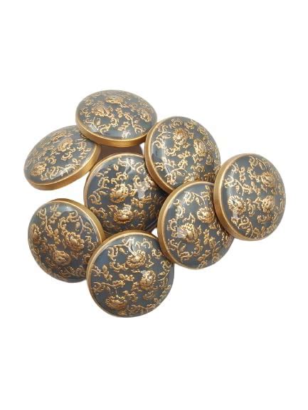 Sunflower Design Metal Buttons(6 Big + 6 Small) – Ani Accessories