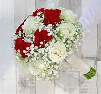 Image result for Red and White Rose Bouquet
