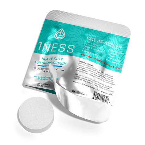 20g Chlorine Dioxide Tablet – Odor & Mold Elimination