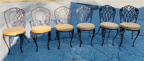 Vintage Wrought Iron Table And Chairs For Sale