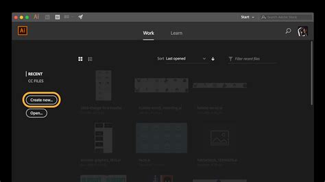 How to create a new document in Illustrator