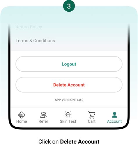Step4: Click on 'Delete' to confirm the account deletion.