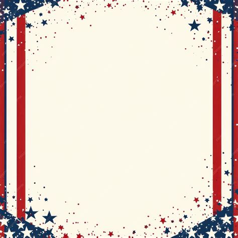 Fourth of july background with decorative border for celebratory ...