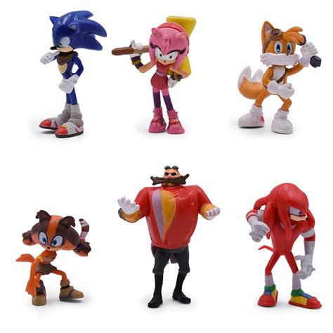 Buy GRIKAI Sonic The Hedgehog Action Figures Sonic,Knuckles,Tails,Amy ...