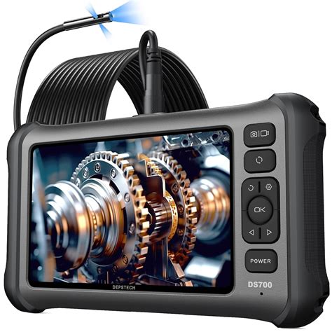 DEPSTECH 7'' IPS Endoscope Camera with Lights, 1080P Triple-Lens ...
