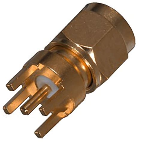 142-0801-201 Cinch | Cinch SMA Series, Plug PCB Mount SMA Connector ...
