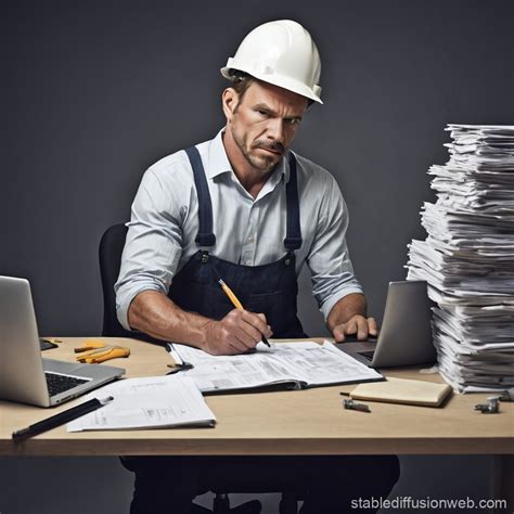 Hard Working Man Portrait | Stable Diffusion Online