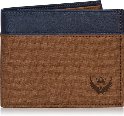 Buy LORENZ Faux Leather Bi-Fold Casual Blue Wallet for Men (Blue,Grey ...