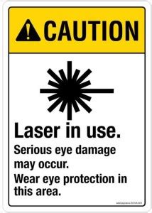 Safety Sign Store Caution: Laser In Use Emergency Sign Price in India ...