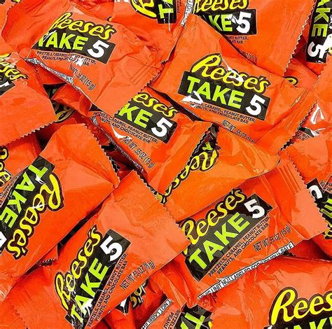 Reese's TAKE 5 Milk Chocolate, Peanut Butter Snack Size Candy Bars, 0. ...