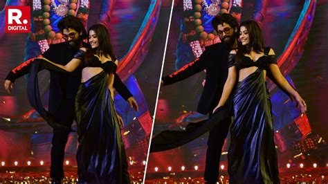 Rashmika Mandanna-Allu Arjun Revive the Iconic 'Angaaron' Move at ...