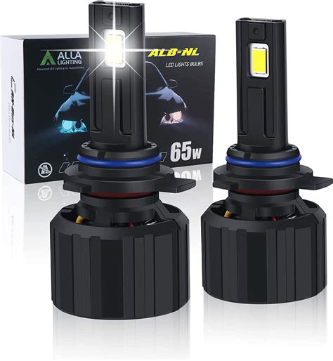 Alla Lighting 16000Lms Brightest 9012 HIR2 LED Headlights Bulbs, 6000K ...