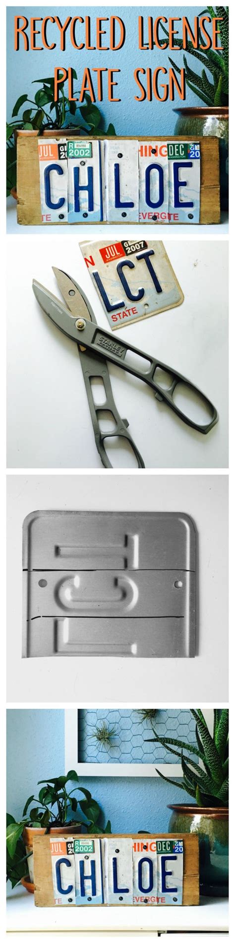 How to Make a Sign Using License Plates 的图像结果