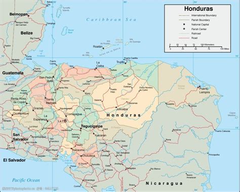 洪都拉斯地图图片-图行天下素材网