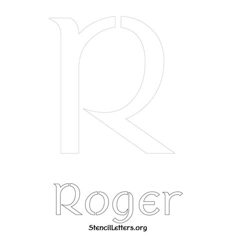 Free Printable Name Initial Stencils - Stencil Letters Org