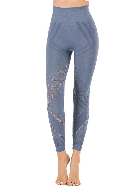 YouLoveIt High Waist Yoga Pants Tummy Control Running Athletic Sport ...