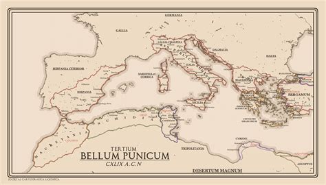 I fell upon this map of the Third Punic War as I was wrapping up that ...