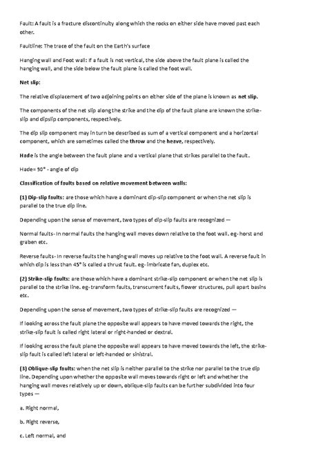 Faults - MMMMMMMMMMMMMMMMMMM - Fault: A fault is a fracture ...