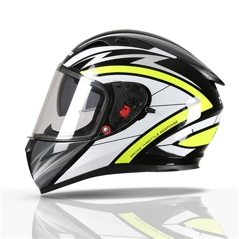 TVS Racing Helmet for Men, Anti-Fog Pin-Lock, Aerodynamic Design & DOT ...