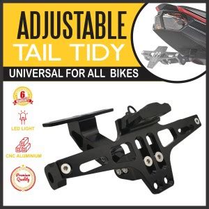 Moto Genius CNC Adjustable Foldable Tail Tidy | Bike Number Plate ...
